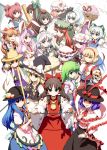  alice_margatroid animal_ears arm_cannon bat_wings beret black_hair blonde_hair blue_eyes blue_hair blush bow braid broom brown_eyes brown_hair bunny_ears cape capelet cirno crescent detached_sleeves dress everyone eyes fan fang food frog fruit gohei gourd green_eyes green_hair hair_bobbles hair_bow hair_ornament hair_ribbon hair_tubes hairband hakurei_reimu hat hat_bow hat_ribbon highres hinanawi_tenshi hong_meiling horns ibuki_suika izayoi_sakuya katana kirisame_marisa knife kochiya_sanae konpaku_youmu lavender_hair long_hair maid maid_headdress miko moriya_suwako multiple_girls nagae_iku necktie onozuka_komachi orange_eyes orange_hair patchouli_knowledge peach pink_eyes pink_hair purple_eyes purple_hair red_eyes red_hair redhead reisen_udongein_inaba reiuji_utsuho remilia_scarlet ribbon saigyouji_yuyuko scarlet_weather_rhapsody scythe shameimaru_aya shanghai_doll shawl short_hair silver_hair skirt smile snake star sword sword_of_hisou takahata_yuki tokin_hat touhou touhou_hisoutensoku triangular_headpiece twin_braids twintails umbrella violet_eyes weapon wings wink witch witch_hat yakumo_yukari yellow_eyes 