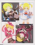  absurdres alternate_costume artbook blonde_hair ernula glasses highres see-through senko_no_ronde senkou_no_ronde yellow_eyes 