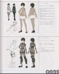  absurdres alternate_costume artbook black_hair highres legs pantyhose sakurako_sanjo senko_no_ronde senkou_no_ronde translation_request 