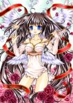  angel_wings bad_id bow_(weapon) feathers flower funnyfunny marker_(medium) original petals red_rose ribbon rose solo traditional_media weapon wings 