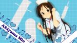  1girl akiyama_mio black_eyes black_hair blush highres horiguchi_yukiko k-on! nurse shy wallpaper 