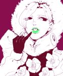  1boy androgynous dr._ferdinand gloves hood jojo_no_kimyou_na_bouken lipstick makeup morita-zd solo steel_ball_run 