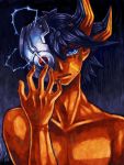  blue_eyes male topless yu-gi-oh! yugioh yugioh_5d's yuu-gi-ou yuu-gi-ou_5d&#039;s yuu-gi-ou_5d's z-one 