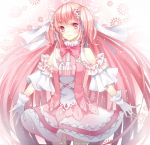  alternate_costume alternate_hairstyle bad_id gloves goddess_madoka kaname_madoka long_hair magical_girl mahou_shoujo_madoka_magica pink_eyes pink_hair solo stari twintails ultimate_madoka very_long_hair 