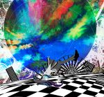  akemi_homura checkered kazaana mahou_shoujo_madoka_magica psychedelic surreal 