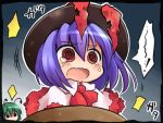  @_@ antennae blush bow comic commentary green_hair hat hat_bow lowres multiple_girls nagae_iku no_mouth omake open_mouth pot pote_(ptkan) ptkan purple_hair red_eyes shaded_face short_hair tears torn_clothes touhou wriggle_nightbug 