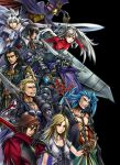  armor black_hair blonde_hair blue_eyes blue_hair brown_hair cape chaos_(hikari_no_4_senshi) cid_raines crisis_core_final_fantasy_vii dissidia_final_fantasy final_fantasy final_fantasy_i final_fantasy_tactics final_fantasy_unlimited final_fantasy_versus_xiii final_fantasy_vii final_fantasy_viii final_fantasy_x final_fantasy_xii final_fantasy_xiii garland_(ff1) genesis_rhapsodos gloves gunblade hat head_wings highres hikari_no_4_senshi irie long_hair nomura_tetsuya_(style) parody purple_hair red_eyes seifer_almasy seymour_guado shiroi_kumo silver_hair spoilers staff stella_nox_fleuret style_parody sword ultima_(fft) vayne_carudas_solidor weapon white_hair wings 