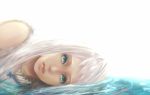  artist_request bad_id blue_eyes honma_meiko kiryuu_(eight8888) long_hair lying on_side solo water white_hair 