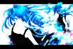  blue_eyes blue_hair dress hatsune_miku twintails vocaloid 