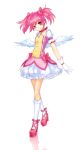  kaname_madoka magical_girl mahou_shoujo_madoka_magica pink_eyes pink_hair shoes short_hair twintails wings zukan 