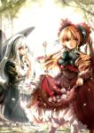  doll_joints drill_hair gothic_lolita highres lolita_fashion multiple_girls rozen_maiden shinku suigintou yuki_hikari 