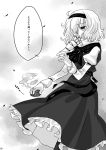  1girl alice_margatroid comic doll_joints mini-hakkero monochrome myama pantyhose pixiv_manga_sample shanghai_doll touhou translated 