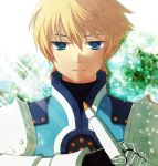  armor ayamisiro blonde_hair blue_eyes flynn_scifo frown gloves knight male serious solo tales_of_(series) tales_of_vesperia 
