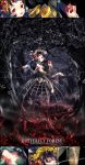  blood butterfly copyright_request food fruit highres kaze-hime monster_girl snake solo spider_girl spider_web third_eye 