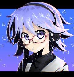  candy chaos;child food food_in_mouth hekiho_academy_school_uniform highres kazuki_hana lollipop lollipop_in_mouth looking_at_viewer optaku red-framed_eyewear school_uniform science_adventure 