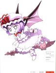  chibi flipflops ginko_(artist) remilia_scarlet touhou wings 