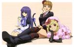  beatrice detexted frederica_bernkastel kikuchi_youko lambdadelta lolita_fashion tail thigh-highs umineko_no_naku_koro_ni 