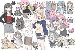  >_< 6+girls animalization ave_mujica_(bang_dream!) bang_dream! bang_dream!_it's_mygo!!!!! baseball_cap bird black_boots black_choker black_hair black_hat black_jacket black_ribbon black_skirt blonde_hair blue_eyes blue_hoodie blue_shorts blush boots brown_hair brown_skirt chihaya_anon choker cosplay costume_switch dog dress earrings fang flamingo green_hair grey_dress grey_eyes grey_hair grey_skirt guagua977 hair_ornament hair_ribbon hairclip hat heterochromia highres hood hood_down hoodie jacket jewelry kaname_raana long_hair long_sleeves multiple_girls mygo!!!!!_(bang_dream!) nagasaki_soyo nintendo_switch open_clothes open_jacket open_mouth panda pinafore_dress pink_hair plaid_clothes plaid_dress purple_hair raana_the_cat red_shirt ribbon shiina_taki shirt short_hair short_sleeves shorts sidelocks simple_background skirt sleeveless sleeveless_dress takamatsu_tomori tomodachi_life upper_body v violet_eyes wakaba_mutsumi white_background white_shirt wolf yahata_umiri yellow_eyes yuutenji_nyamu 