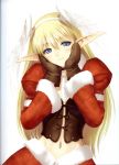  binding_discoloration christmas elf elwing head_wings highres pointy_ears scan shining_(series) shining_tears shining_wind taka_tony tony_taka 