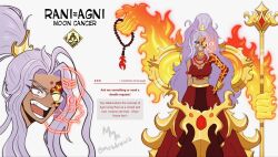  1girl bracelet commentary dark-skinned_female dark_skin english_commentary english_text extra_arms facial_mark fan_request fate/grand_order fate_(series) forehead forehead_mark gold_bracelet gold_choker grey-framed_eyewear highres jewelry musdraws rani_xii 