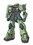  gundam kuramochi_kyouryuu mecha mobile_suit_gundam no_humans science_fiction simple_background sketch white_background zaku zaku_ii zaku_ii_f/j 