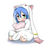  1girl izumi_konata kyubey kyubey_(cosplay) lucky_star mahou_shoujo_madoka_magica mizushima_(p201112) solo 