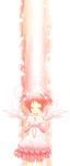  alternate_costume bad_id bare_shoulders closed_eyes dress gloves goddess_madoka hair_bow kaname_madoka magic_circle mahou_shoujo_madoka_magica pink_hair smile solo soul_gem twintails ultimate_madoka wings yazawan 