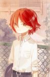  inazuma_eleven inazuma_eleven_(series) kiyama_hiroto red_hair redhead shirakino short_hair smile solo 