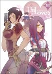  2girls cover doujinshi fishine long_hair multiple_girls short_hair unlight 