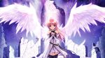  aiyoku_no_eustia bekkankou eustia_astraea game_cg pink_hair stars thigh-highs thighhighs wings 