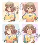  brown_eyes brown_hair expressions honey-hopi inazuma_eleven inazuma_eleven_(series) inazuma_eleven_go open_mouth shindou_takuto tears 