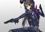  asobi_ni_iku_yo! black_hair futaba_aoi glasses gun kusaka_souji weapon 