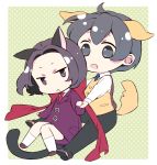  cat_ears cat_tail chibi dog_ears dog_tail kemonomimi_mode kujou_subaru nana_melon nekomimi_mode sakura_taisen sakura_taisen_v taiga_shinjiro taiga_shinjirou tail 