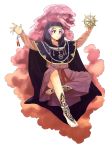  alternate_costume anklet barefoot barefoot_sandals bracelet cape embellished_costume feet foot_jewelry habit hood jewelry kumoi_ichirin lavender_hair outstretched_arms purple_eyes ring sandals simple_background solo spread_arms touhou tsurui unzan violet_eyes wheel_of_dharma white_background 