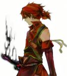  belt detached_sleeves energy hiro_(pixiv) male nippon_ichi ponytail red_hair redhead revya_(male) solo soul_cradle soul_nomad sword weapon 