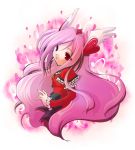  bow cure_passion fresh_precure! frills heart higashi_setsuna long_hair magical_girl narimiya_momone pink_hair precure red_eyes ribbon solo tiara wings 