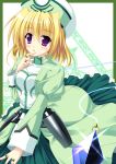  endori finger_to_mouth hat jewelry klarwind lyrical_nanoha mahou_shoujo_lyrical_nanoha mahou_shoujo_lyrical_nanoha_a's purple_eyes ring shamal short_hair solo violet_eyes 