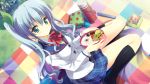  food game_cg green_eyes hoshi_no_ouji-kun qp:flapper ringo_aoi seifuku twintails 