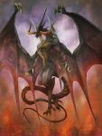  bahamut claws dragon final_fantasy final_fantasy_ix highres horns michii_yuuki no_humans solo tail wings 