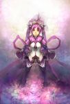  chinese_clothes from_above hair_ornament lips long_hair looking_at_viewer multicolored_hair original ornate pantyhose purple purple_eyes purple_hair ribbon solo standing tassel twintails two-tone_hair very_long_hair violet_eyes white_hair youshun_(naturaljuice) 