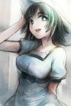  dress green_eyes hat kintsuku shiina_mayuri short_hair sketch steins;gate 