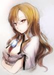  breasts brown_eyes brown_hair bust cellphone glasses kintsuku kiryuu_moeka long_hair phone sketch steins;gate 