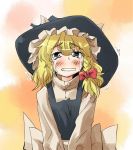 blonde_hair braid hat kirisame_marisa solo taker tears touhou wavy_mouth witch witch_hat 