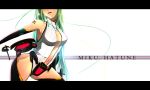  1girl alternate_hairstyle aqua_hair bad_id detached_sleeves engrish hatsune_miku hatsune_miku_(append) haz_first_music head_out_of_frame highres hips letterboxed long_hair ranguage solo vocaloid vocaloid_append wide_hips 