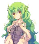  dorothy_woodstock dress green_hair sekien_no_inganock solo yellow_eyes yumekui 