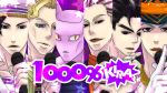  5boys black_eyes black_hair black_hat blonde_hair blue_eyes column_lineup jojo_no_kimyou_na_bouken jojolion killer_queen kira_yoshikage kira_yoshikage_(cosplay) microphone multiple_boys multiple_persona namesake parody relax00 stand_(jojo) uta_no_prince-sama 