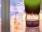  choker dress frills glasses green_eyes green_hair gumi lace reflection sky starcrown vocaloid 