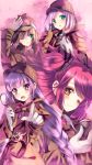  brown_eyes cheria_barnes detective estellise_sidos_heurassein gloves green_eyes haru_(arser_doil) hat long_hair magnifying_glass multiple_girls pink_hair pipe pointing purple_eyes purple_hair rita_mordio short_hair sophie_(tales_of_graces) tales_of_(series) tales_of_graces tales_of_vesperia twintails very_long_hair violet_eyes wink 