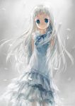  blue_eyes dress honma_meiko janemere solo white_hair 