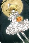  blood dress eyepatch halloween lolita_fashion thigh-highs yukiwo 